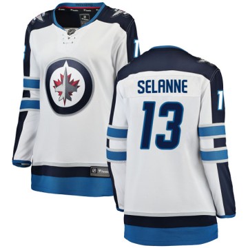 Breakaway Fanatics Branded Women's Teemu Selanne Winnipeg Jets Away Jersey - White