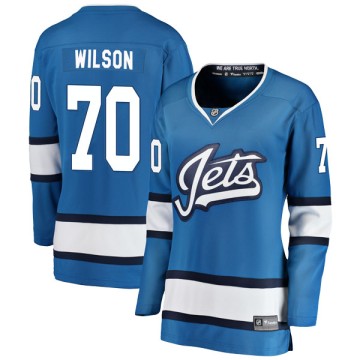 Breakaway Fanatics Branded Women's Tyson Wilson Winnipeg Jets Alternate Jersey - Blue