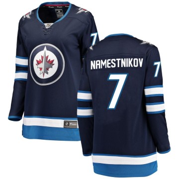 Breakaway Fanatics Branded Women's Vladislav Namestnikov Winnipeg Jets Home Jersey - Blue