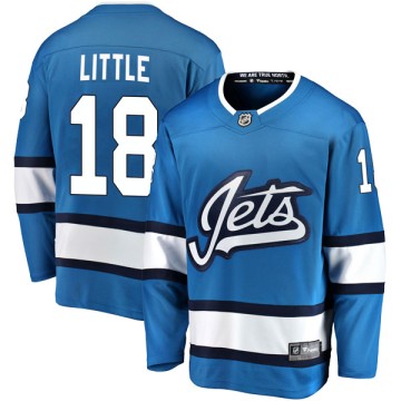 Breakaway Fanatics Branded Youth Bryan Little Winnipeg Jets Alternate Jersey - Blue