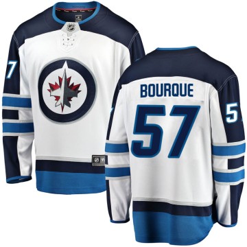 Breakaway Fanatics Branded Youth Gabriel Bourque Winnipeg Jets Away Jersey - White