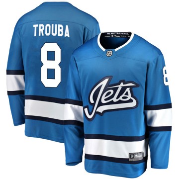 Breakaway Fanatics Branded Youth Jacob Trouba Winnipeg Jets Alternate Jersey - Blue