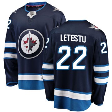 Breakaway Fanatics Branded Youth Mark Letestu Winnipeg Jets Home Jersey - Blue