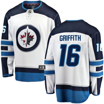 Breakaway Fanatics Branded Youth Seth Griffith Winnipeg Jets Away Jersey - White