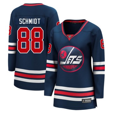 Premier Fanatics Branded Women's Nate Schmidt Winnipeg Jets 2021/22 Alternate Breakaway Player Jersey - Navy