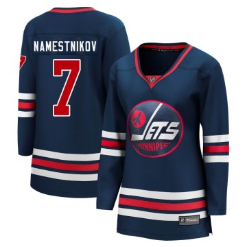 Premier Fanatics Branded Women's Vladislav Namestnikov Winnipeg Jets 2021/22 Alternate Breakaway Player Jersey - Navy